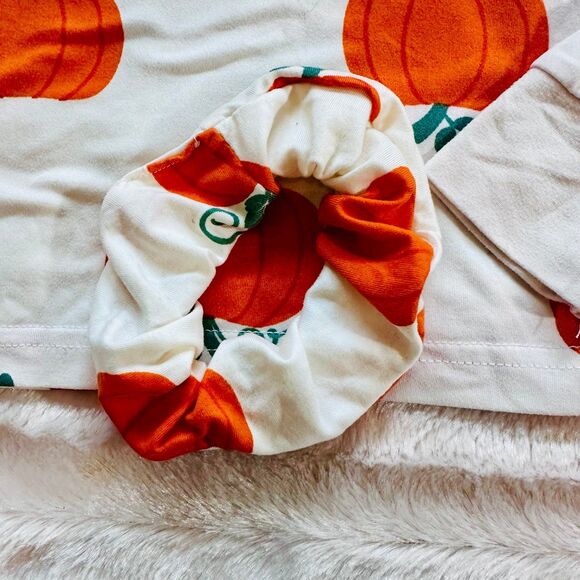 TAHARI girl 3 piece pumpkin pajama set size 5/5 - Picture 7 of 10